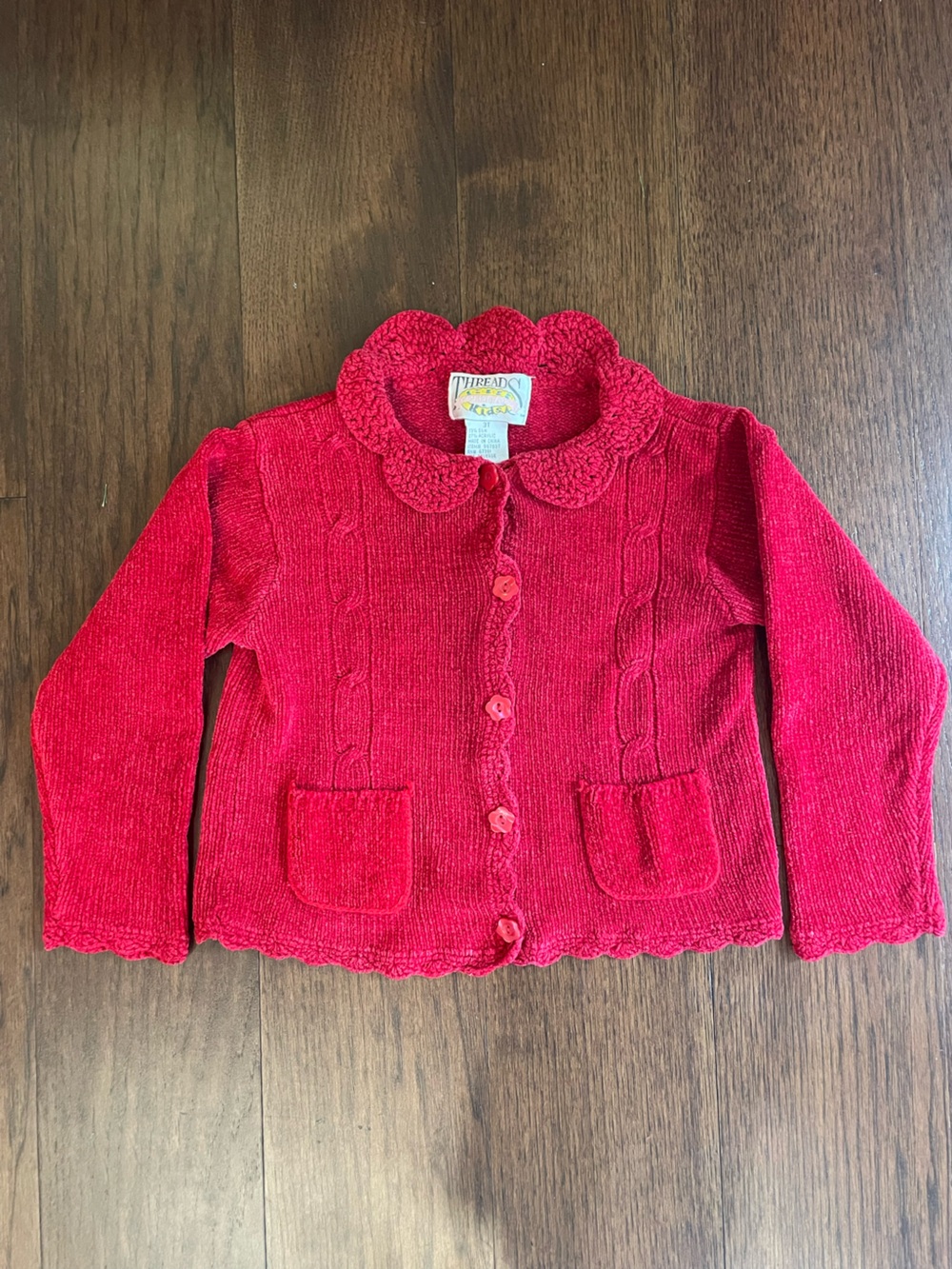 Vintage Red Cardigan